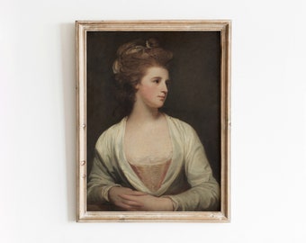 Portrait of a Woman | Vintage Victorian Portrait Painting | Antique Painting | Digital Download | 59