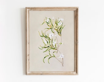 Easter Orchid | Vintage Botanical Art | Botanic Flower Painting | Floral Artwork | Digital Download | 884