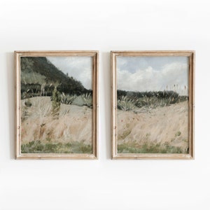 Corn Field Set | Vintage Nature Landscape Painting | Farm Field Art | Digital Download | 569
