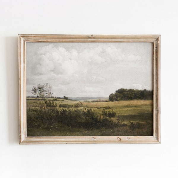 Rural Denmark | Vintage Landscape Painting | Countryside Artwork | Digital Download | 745