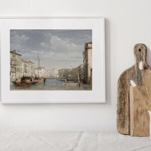 Venedig-Canal Grande | Vintage europäische Stadtbild | Venezianische Kunst | Digitaler Download | 216 Bild 6