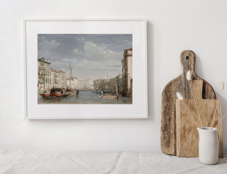 Venedig-Canal Grande | Vintage europäische Stadtbild | Venezianische Kunst | Digitaler Download | 216 Bild 6