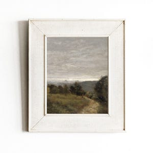 Footpath | Vintage French Landscape Painting | Pathway and Trees Scenery | Digital Download | 842 image 6