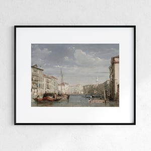 Venedig-Canal Grande | Vintage europäische Stadtbild | Venezianische Kunst | Digitaler Download | 216 Bild 4