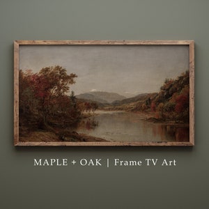Samsung Frame TV Art | Vintage Mount Washington in Autumn Painting | DIGITAL DOWNLOAD | 298