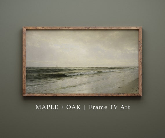 Vintage Seascape Shore Painting Frame TV Art Classical Beach Painting Samsung Frame TV Instant Digital Download