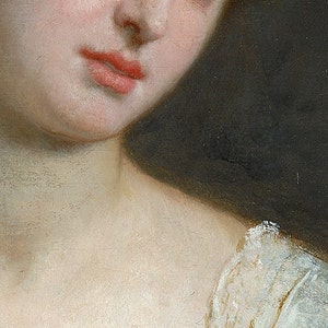 Parisian Woman | Vintage Victorian Lady Portrait Painting | Antique Oil Painting | DIGITAL DOWNLOAD | 113 image 5