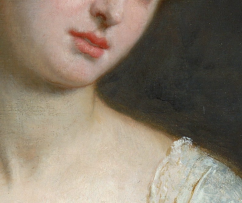 Parisian Woman | Vintage Victorian Lady Portrait Painting | Antique Oil Painting | DIGITAL DOWNLOAD | 113 image 5