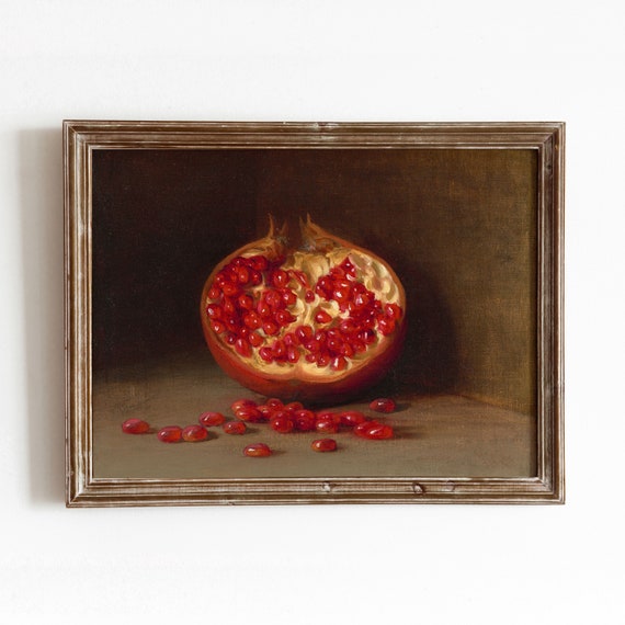 ザクロのある静物