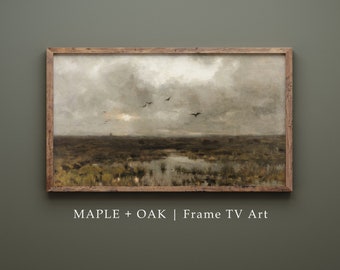 Samsung Frame TV Art | Vintage Gloomy Marsh Painting | DIGITAL DOWNLOAD | 129