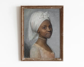 Femme en enveloppement de tête | Portrait de dame vintage | Peinture de portrait | Femme de l'époque victorienne | Téléchargement numérique | 453