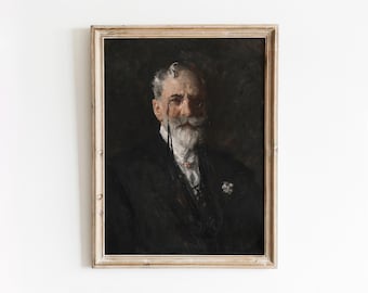 Man with Spectacles | Vintage Gentleman Portrait | Distinguished Portraiture | Digital Download | 628