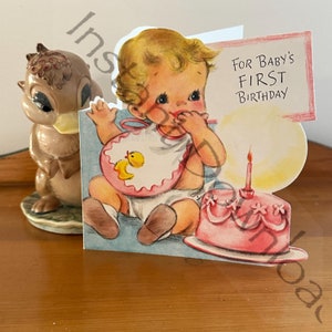 Imprime tu propia tarjeta de cumpleaños vintage para un niño
