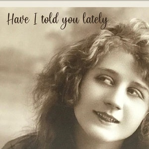 Vintage Sweetheart Valentine Card Instant Download