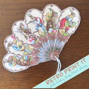 Druckbare Vintage Osterhase Fan Sofort Download