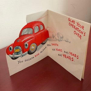 CuteVintage Cartão de melhoras da cirurgia e envelope para download instantâneo