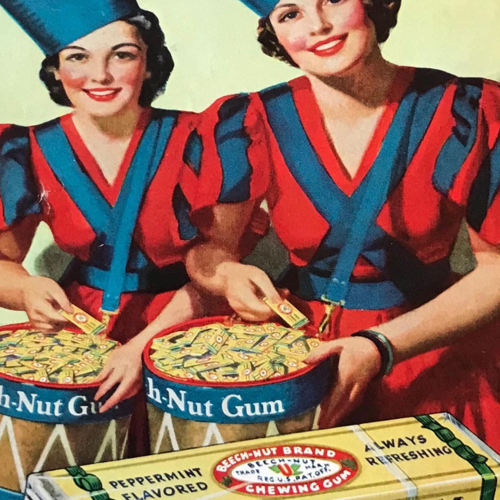 Printable Vintage Magazine Beech Nut Gum Magazine Advertisement