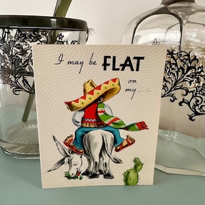Kitsch Retro Vintage Cartão de Aniversário para Download Instantâneo