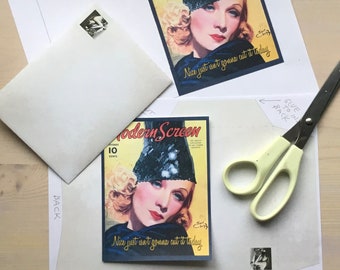 Greeting Card with Envelope Marlene Dietrich "Nice just isn't going to cut it today"