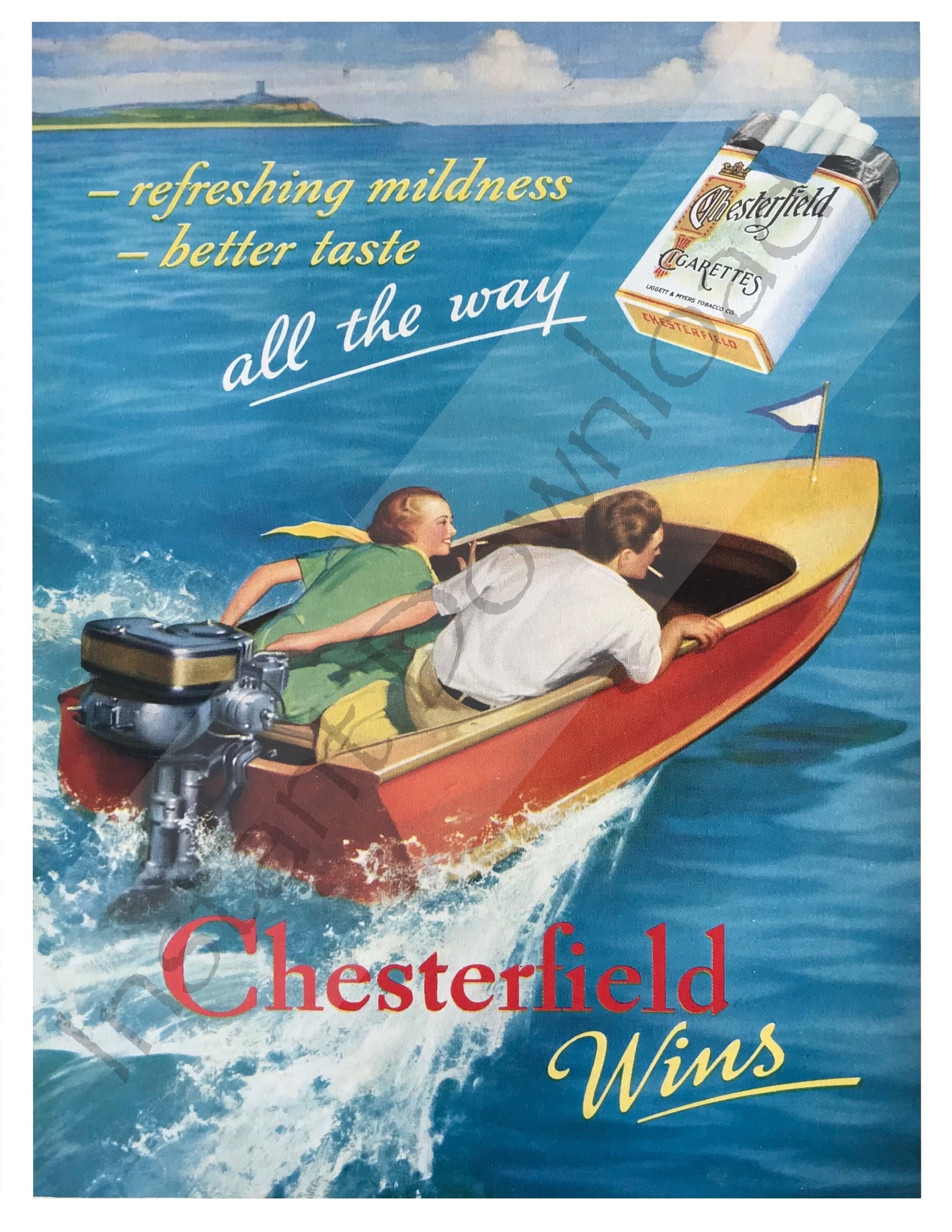 cigarette boat poster 1985 Merit Cigarettes 2 Page Vintage Print Ad Harbor Port Pilot Wall Art cigarette boat poster Cigarette Boat
