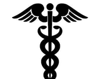 Cadeceus Medical Symbol Original Graphic PNG, SVG & JPEG Digital Download License Free
