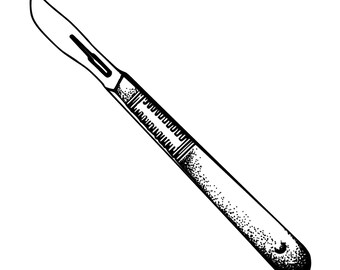 Scalpel Graphic PNG,  SVG & JPEG Digital Download License Free