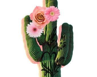 Cactus With Flowers PNG, JPEG, and SVG Original Graphic License Free