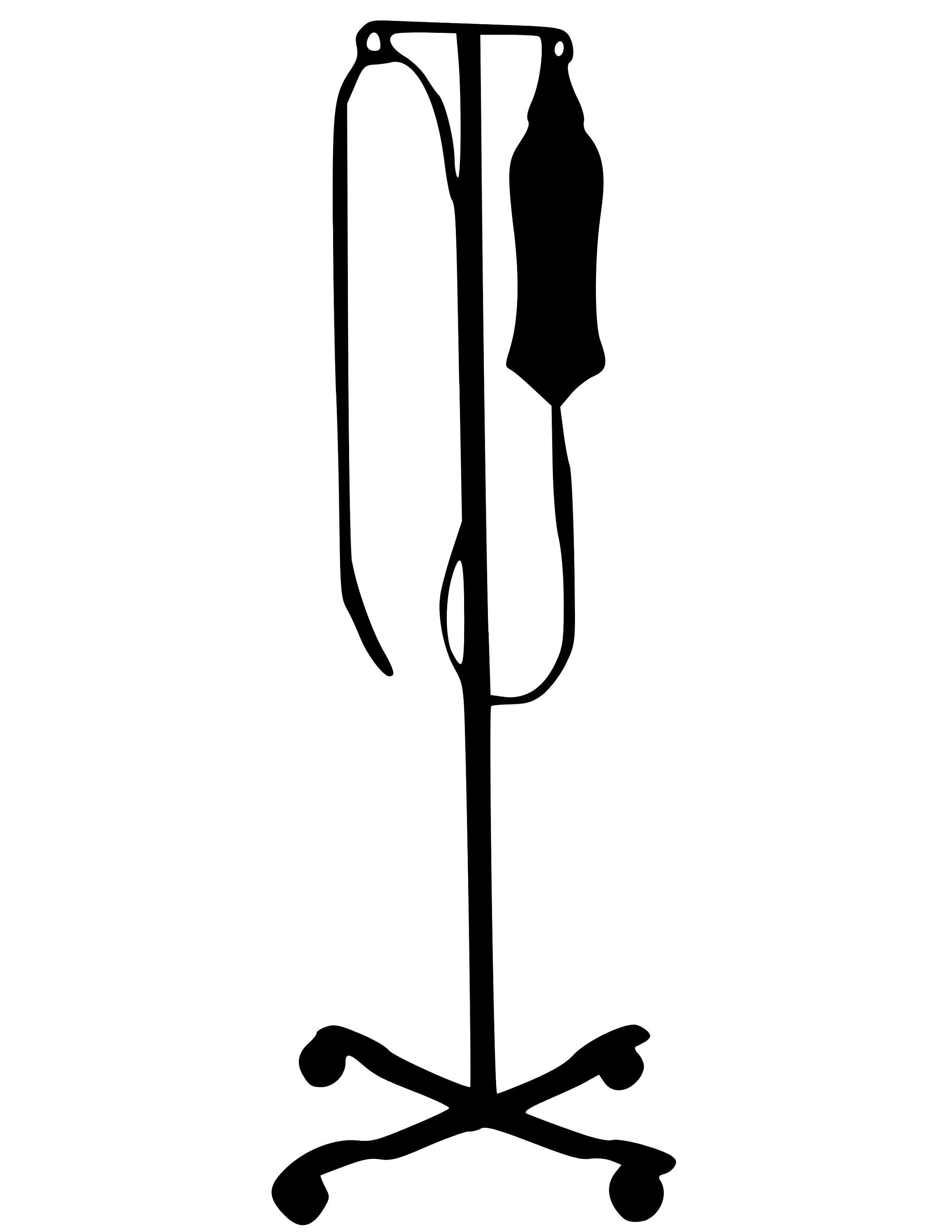 Intravenous Pole Digital Download Includes JPG, PNG & SVG Solid and