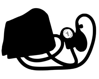 Blood Pressure Cuff Original Graphic PNG,  SVG & JPEG Digital Download License Free
