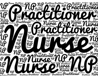 Nurse Practitioner Wordart Original Graphic SVG & JPEG Digital Download License Free