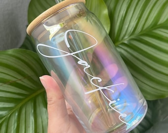 Iridescent Tumbler, Tumbler For Her, Unique Gift for Her, Custom Color Changing Tumbler, Bridesmaid Gift, Gifts under 20