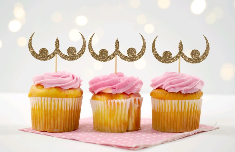 Custom Cupcake Topper, Fun Cupcake, Bachelor Party Favor, Bach Crafts, Paper Toppers image 3