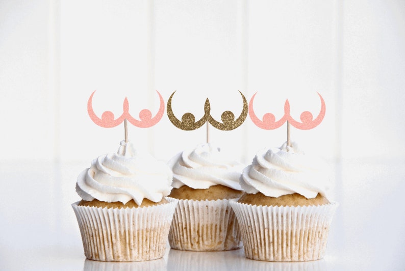 Custom Cupcake Topper, Fun Cupcake, Bachelor Party Favor, Bach Crafts, Paper Toppers image 1