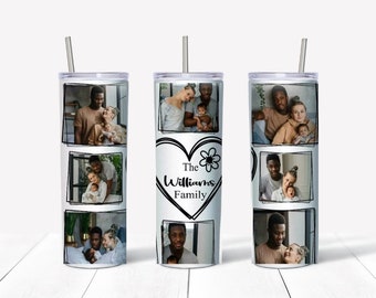 Custom Photo Tumbler: Personalized Stainless Steel Travel Mug