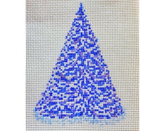 Blue and White Christmas Tree