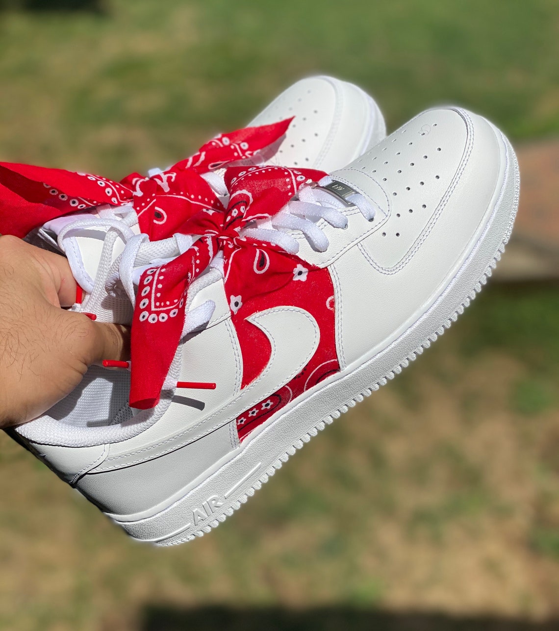 air force 1 bandana shoes