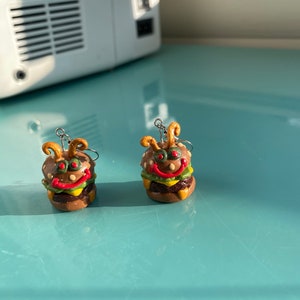 Spongebob Pipsqueak Krabby Patty Earrings *Preorder*