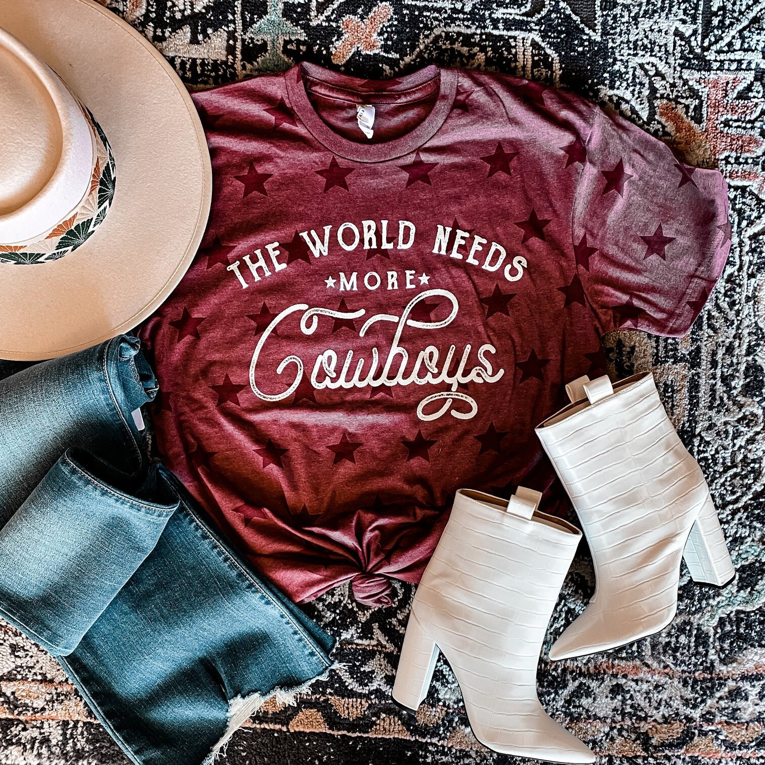 The World Needs More Cowboys Crewneck