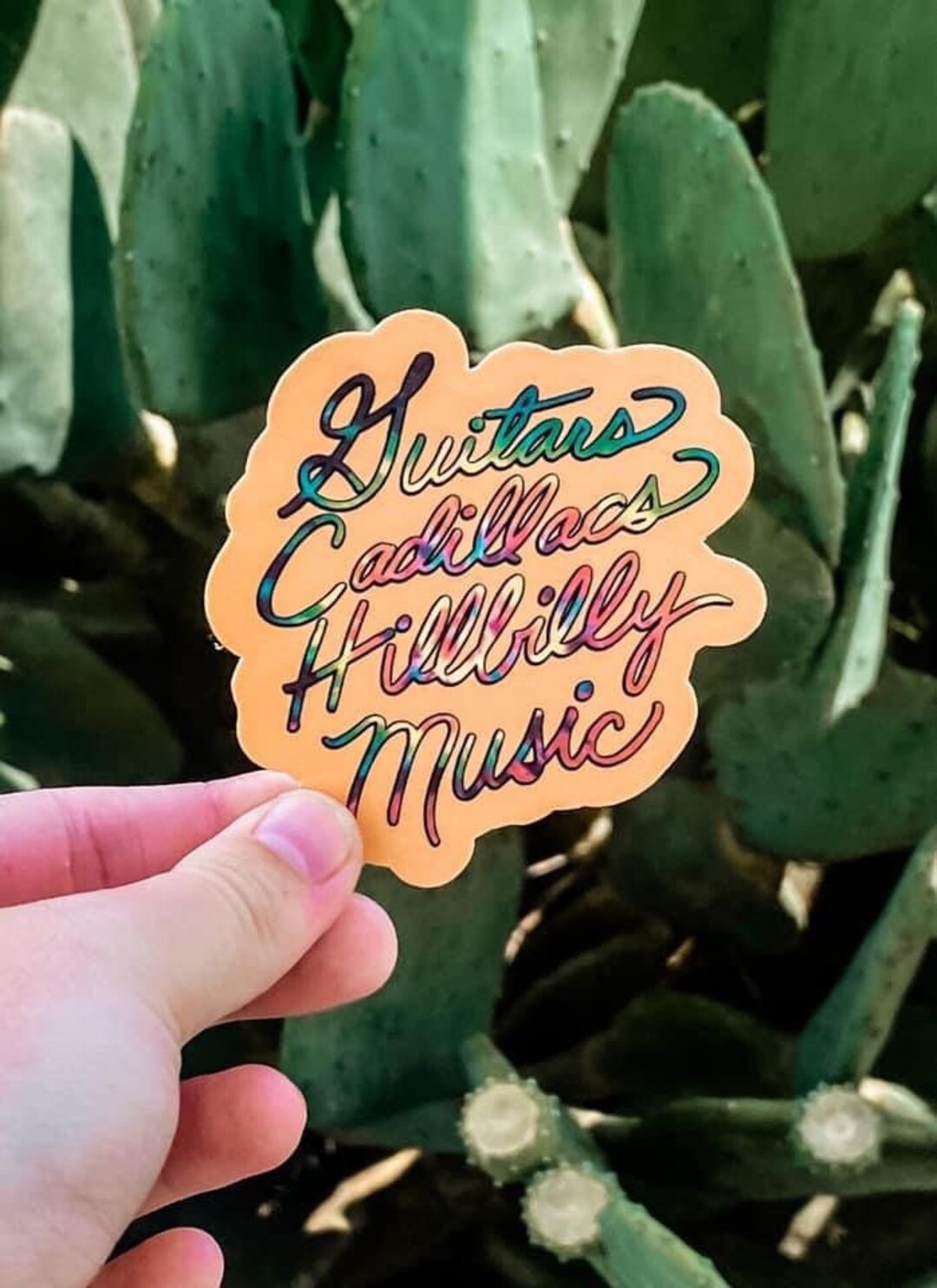 Guitars Cadillacs Hillbilly Music Decal Etsy