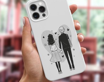 Anime Lindo Kawaii Colorido Funda para iPhone 12 iPhone 13 iPhone 11 iPhone X