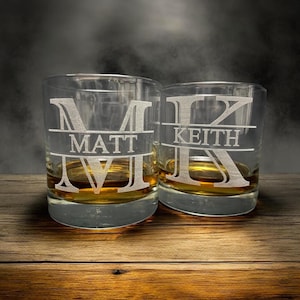 Customized Whiskey Glass, Bar Glasses, Bourbon Glasses, Customized Gift For Him,  Best Man Gift, Father of the Bride, Groomsmen Gift
