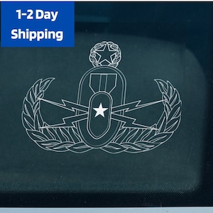 EOD Master Tech Crab Vinyldekal - US Military Explosive Ordnance Disposal