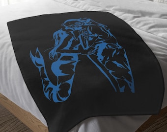 Manta Minky con diseño de beso de buzo de aguas profundas, regalo de la Marina de los EE. UU.