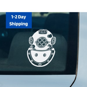 MarkV Deep Sea Diver Vinyl Decal Sticker US Navy 2Chuck Dive Pin Commercial Hard Hat DeepSea Diver Great Gift Idea