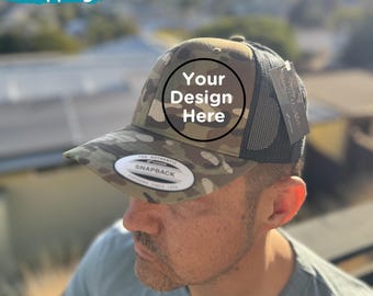 Gorra Snapback MultiCam personalizable: Gorra con diseño personalizado
