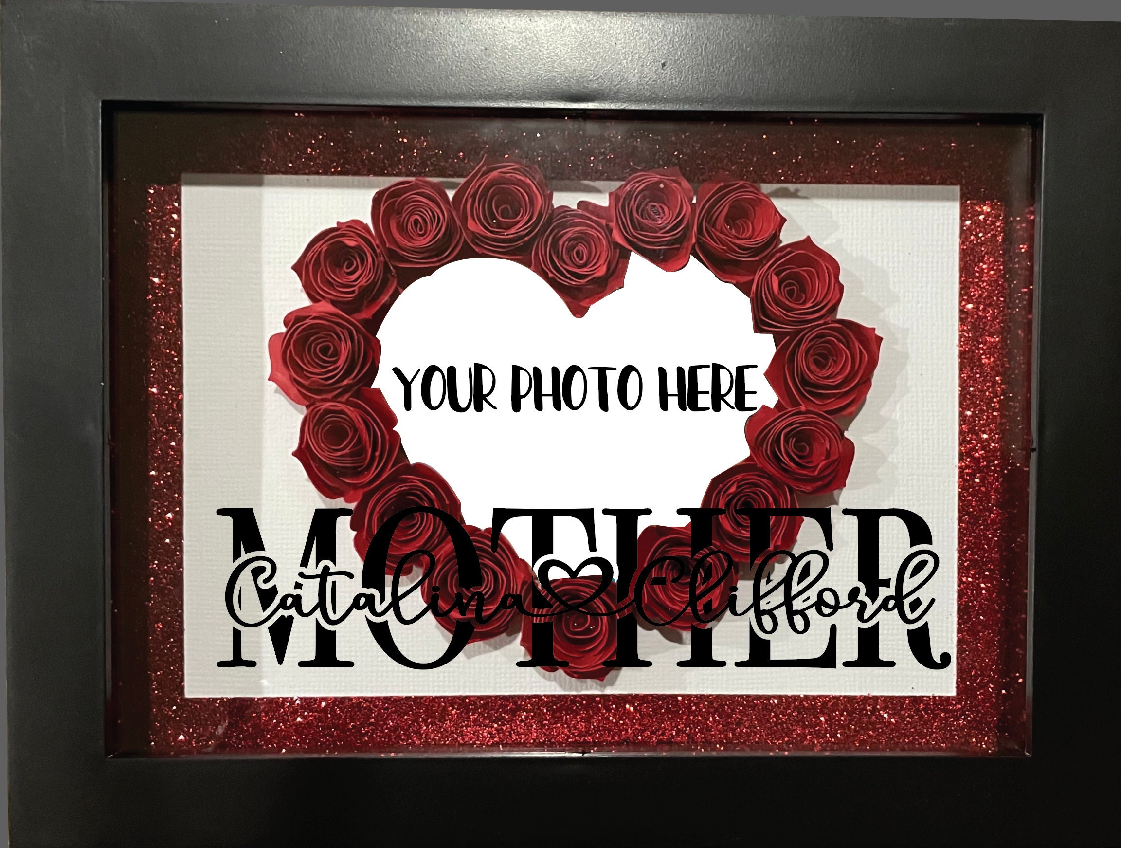 Mother Day Shadow Box, Custom Shadow Box Mom Day Flower Gift Etsy UK