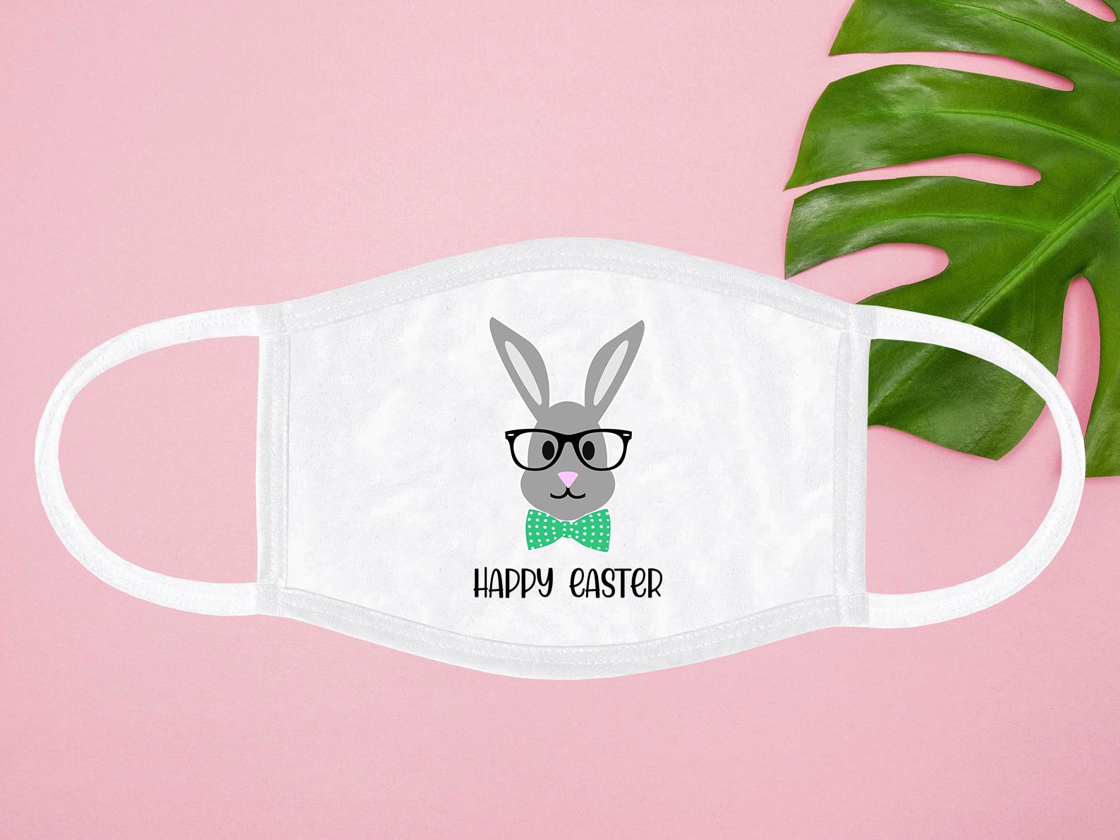Hip Easter Bunny Face Mask White Easter Bunny Mask Easter Etsy