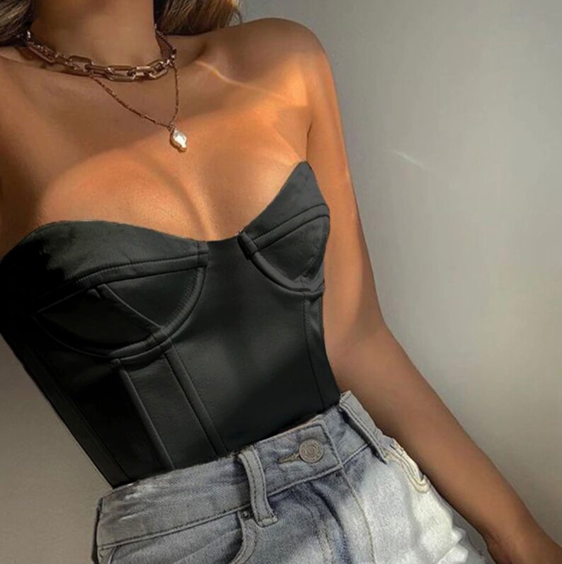 strapless corset tops