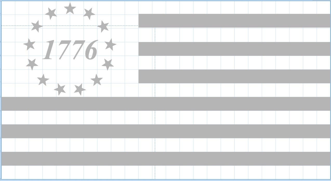 1776 Flag Svg - Etsy
