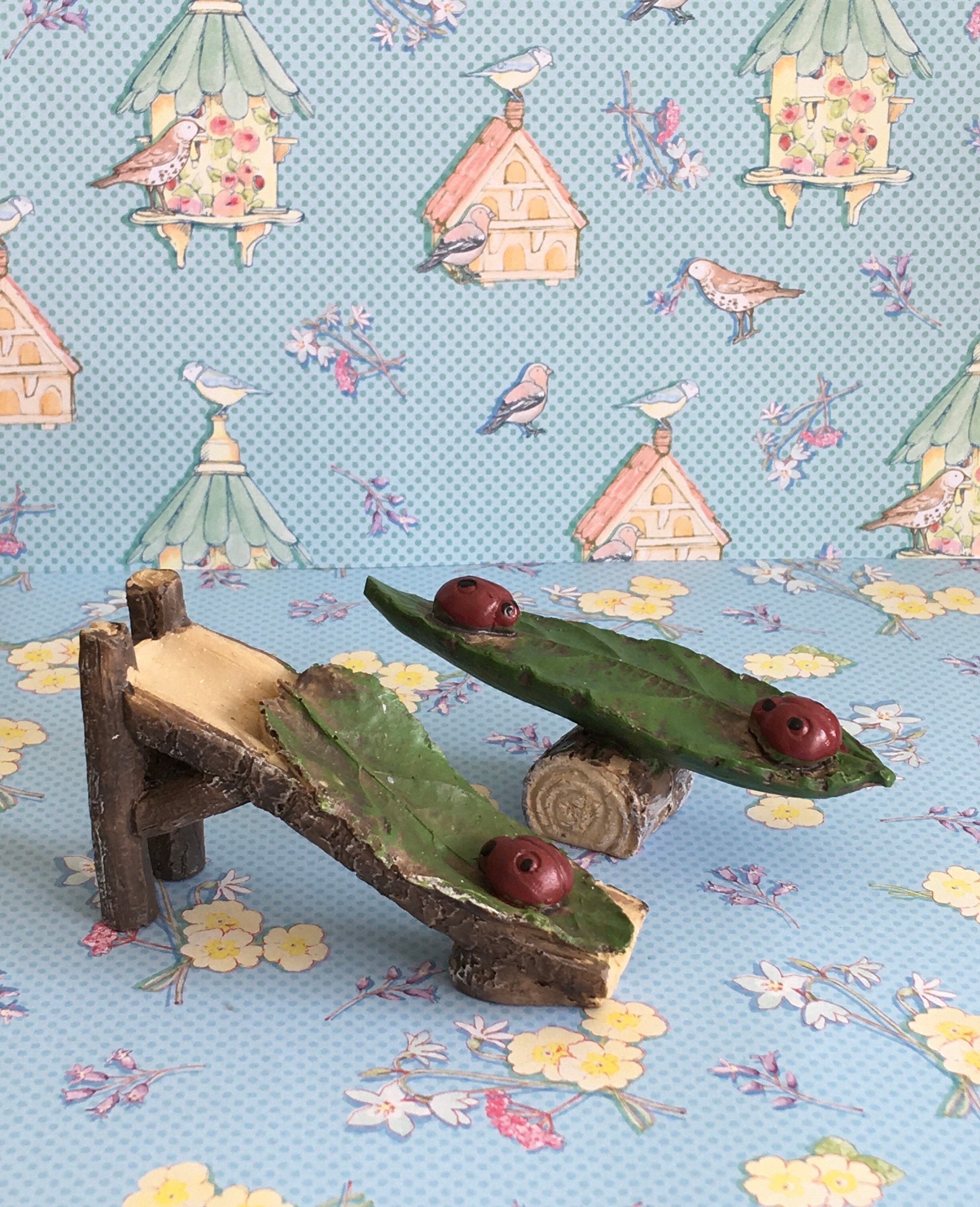 Fee/Puppen Miniatur Fee Garten Wippe & Rutsche Etsy
